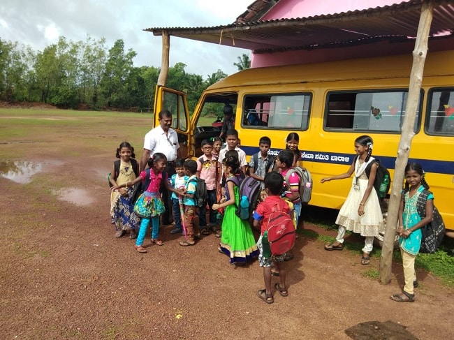 Teacher Buys A Bus, Becomes Bus Driver - All To Ensure Kids Do Not Drop Out!