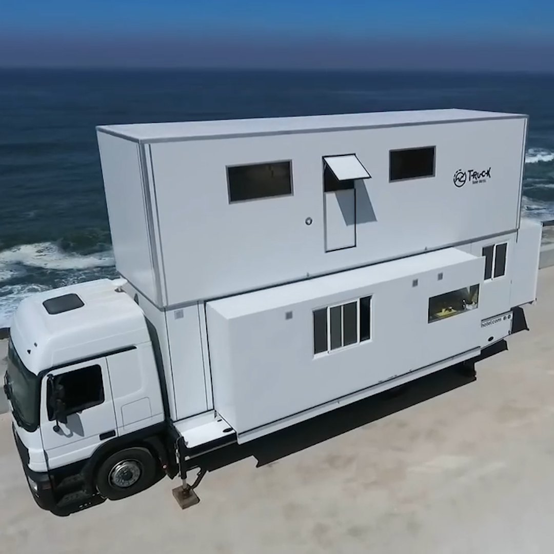 This Transforming Truck Is A Hotel On Wheels 🚚