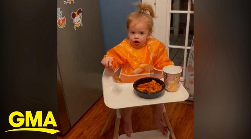 Baby Has Funny Reaction To Her Daddy Switching Out Her Food 👶 😆