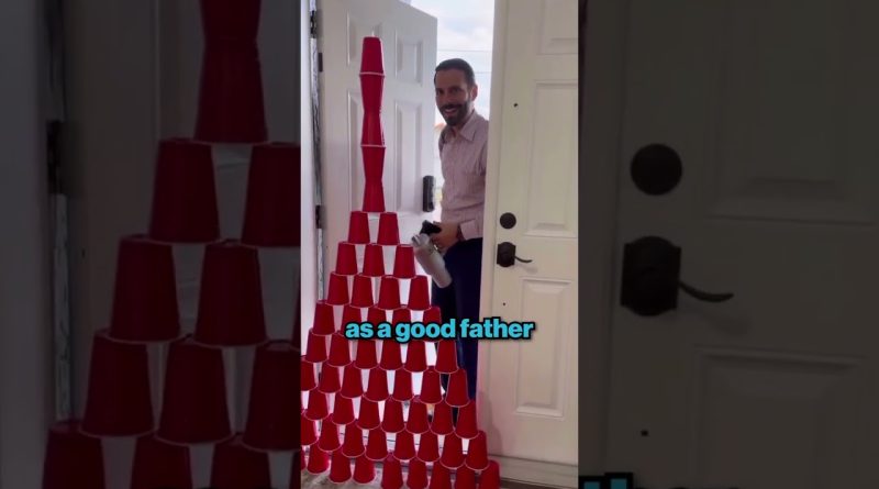 This Father Plays Along With His Kid's Prank